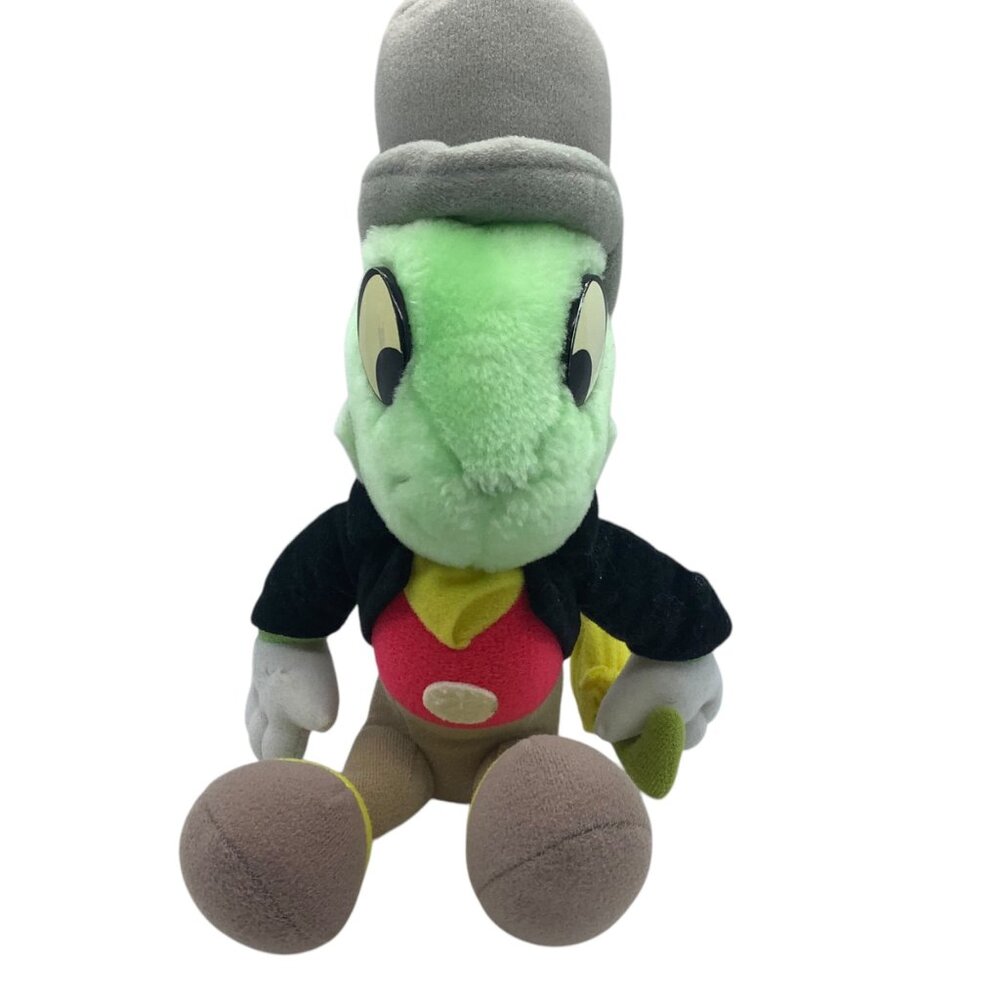 Vtg Disney Parks Jiminy Cricket Plush Toy 10"‎ Soft Stuffed Character Pinocchio